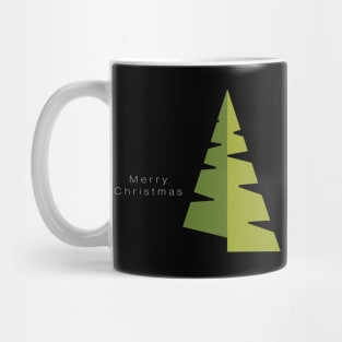 Modern Christmas Tree Design - Abstract Christmas Tree Basic Geometric Shapes Mug